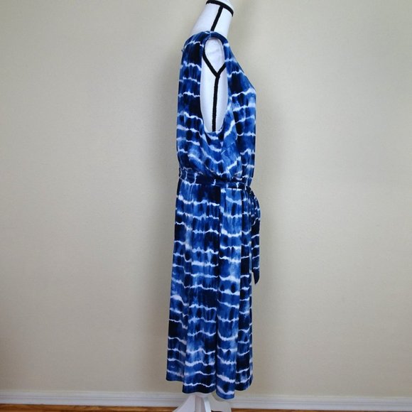 Jessica Howard Blue Tie-Dye Midi Dress - Picture 6 of 9